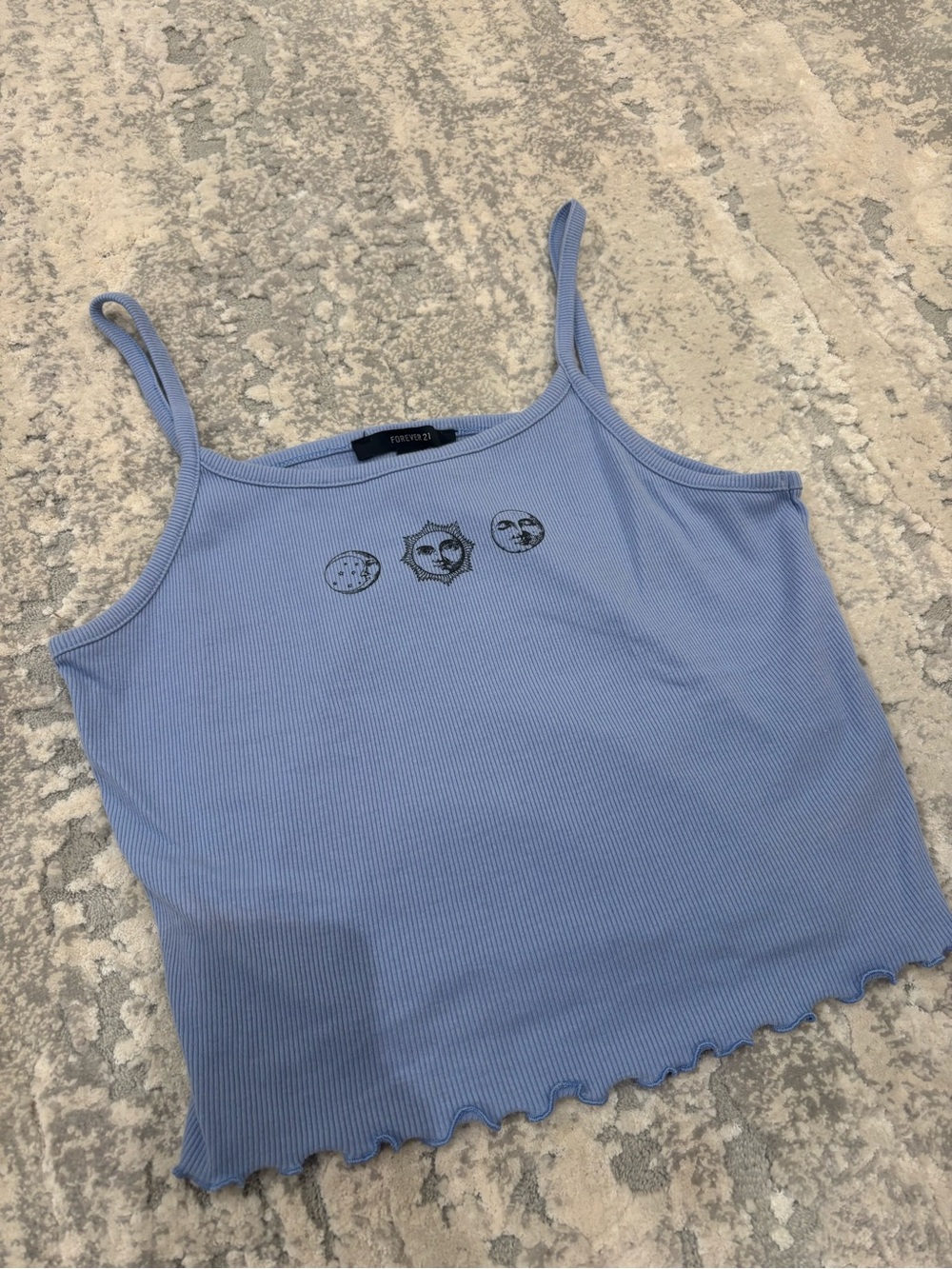 Forever 21 Ribbed Sun & Moon Cami
